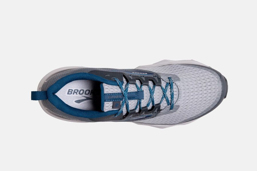 Brooks Running Shoes - Divide 2 Trail Mens - Grey/Blue - FVZ-914802